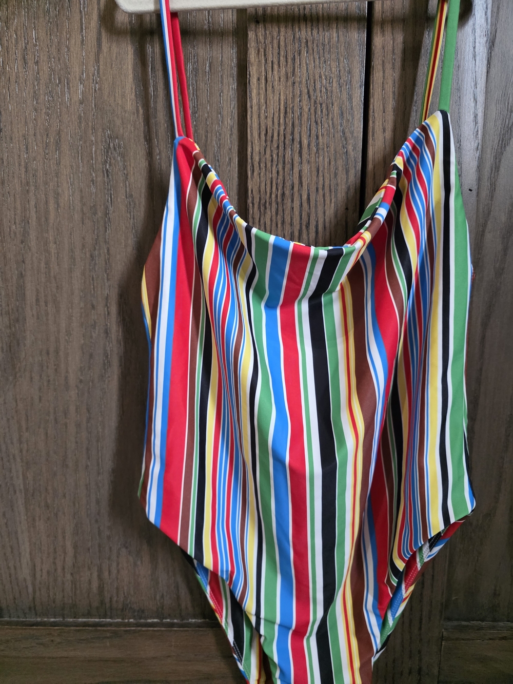 NWOT Simon Miller Rainbow Striped One-Piece Swimsuit - Picture 2 of 4